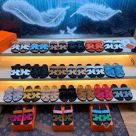 Pantofole Hermes in vera pelle