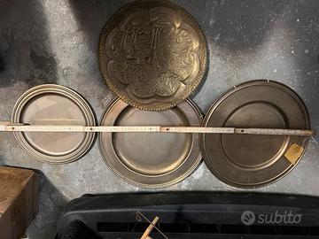 Piatti ottone ed inox per taverna o cucina