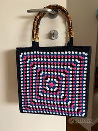 Borsa fatta a mano uncinetto