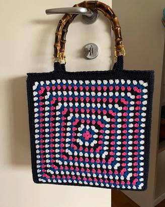 Borsa fatta a mano uncinetto