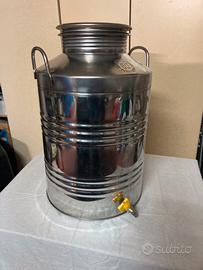 Fusto inox per olio d’oliva