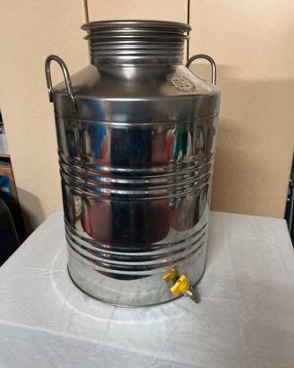 Fusto inox per olio d’oliva