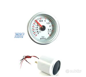 OROLOGIO PRESSIONE TURBO SFONDO BIANCO ILLUMINATO