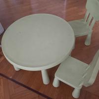 tavolo e due sedie bimbi
