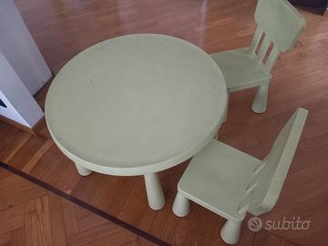 tavolo e due sedie bimbi