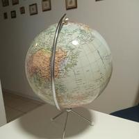 mappamondo italiano d'epoca anni 50 