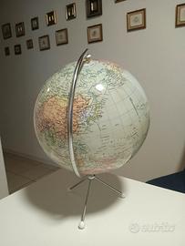 mappamondo italiano d'epoca anni 50 