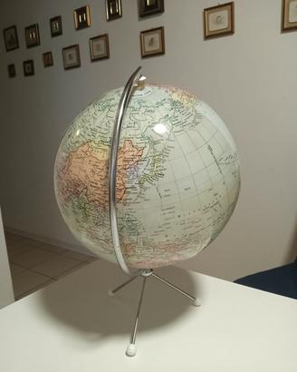 mappamondo italiano d'epoca anni 50 