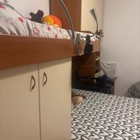 armadio a ponte con letto matrimoniale