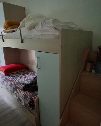 Cameretta con letto a castello