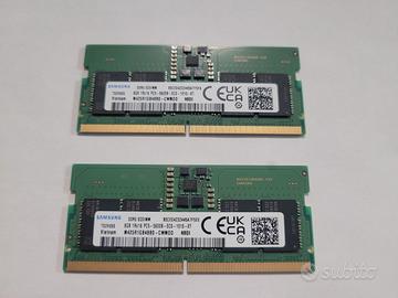 Ram DDr 5 16 Gb PC5-5600B per Notebook