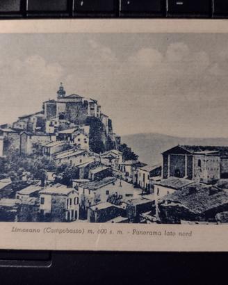 Vecchia cartolina di Limosano - panorama nord