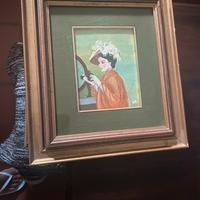 Quadri ad olio con cornice e vetro