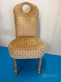 Sedia di design imbottita +3 cuscini