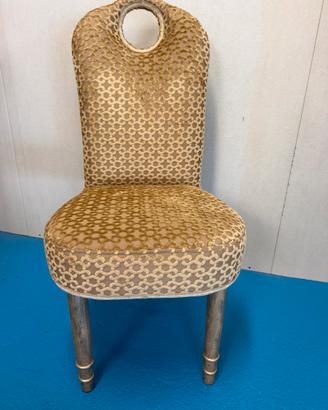 Sedia di design imbottita +3 cuscini