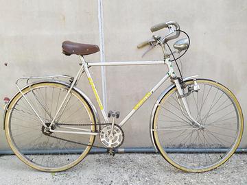 bicicletta da uomo corsa city bike città grigia 