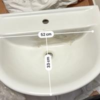 Lavabo da bagno con colonna - Nuovo