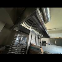 Cappa in acciaio 320x110 piu due motori