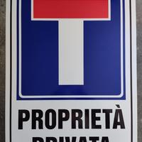 Cartello stradale alluminio