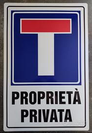 Cartello stradale alluminio