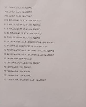 Accessori idraulici in acciaio a pinzare