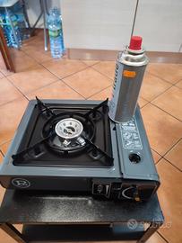  Fornello a gas con cartuccia più piedistallo 
