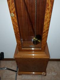 orologio a colonna in radica artigianale