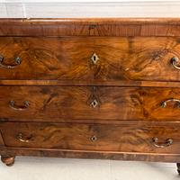 CASSETTONE CAPPUCCINO ANTICO IN NOCE META’ 800