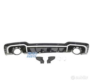 DIFFUSORE AUDI A3 4P 16- LOOK RS3 + TERMINALI DI S