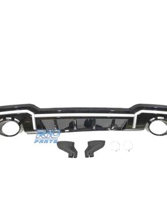 DIFFUSORE AUDI A3 4P 16- LOOK RS3 + TERMINALI DI S