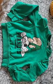 3 felpe bimba grigia verde e bianca con scritta