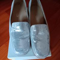 mocassino argento 