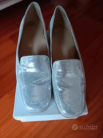 mocassino argento 