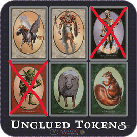 Unglued tokens MTG