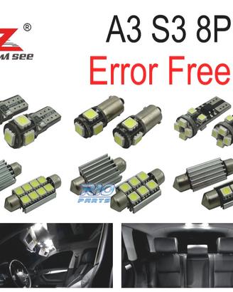 KIT 20 LAMPADE LED INTERNE 2003-2013 PER AUDI A3 S
