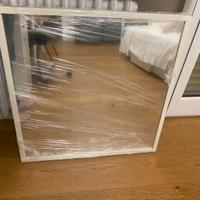IKEA specchio STAVE quadrato bianco 70x70