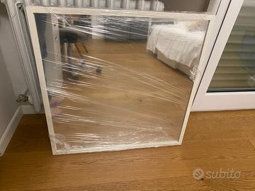 IKEA specchio STAVE quadrato bianco 70x70