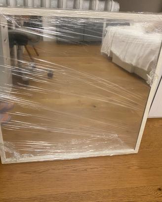 IKEA specchio STAVE quadrato bianco 70x70