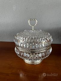 Biscottiera porta-bonbon vintage cris/arg.