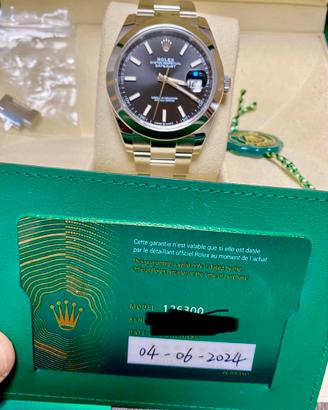 Rolex Datejust 41 nero ref.126300