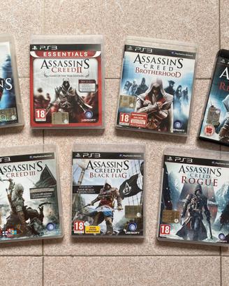 PS3 Playstation 3 Saga Completa Assassin's Creed