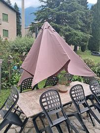 Ombrellone da giardino 3x3
