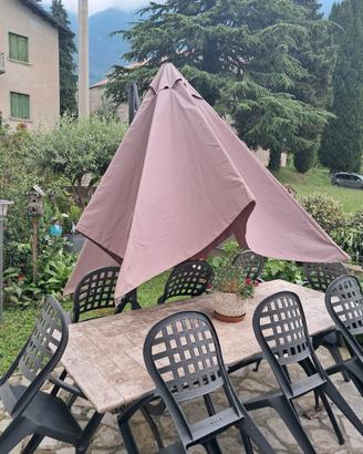 Ombrellone da giardino 3x3