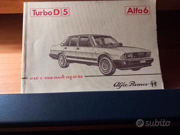 Manuale uso e manutenzione alfa 6