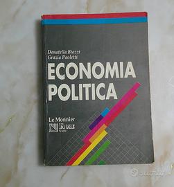 Libro scolastico vintage intitolato "Economia Poli