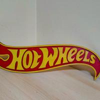 cartello hotwheels in legno 