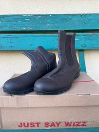 Stivaletti per moto Kickers in pelle marrone n40