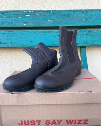 Stivaletti per moto Kickers in pelle marrone n40