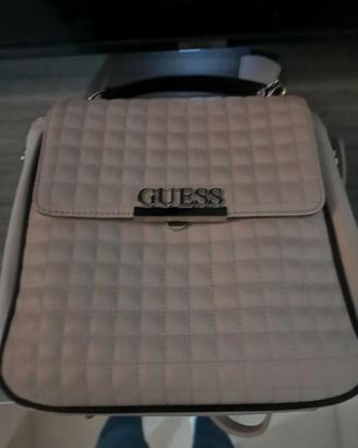 Zainetto guess matrix trapuntato rosa cipria