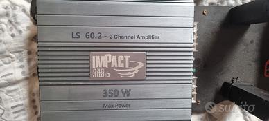 Amplificatore auto impact, mtx e subwoofer